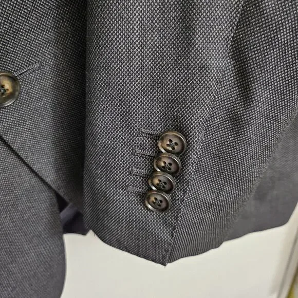 SUITSUPPLY Blazer Mens 42 Gray Sienna Single Breasted Suit Jacket Pure Wool Coat